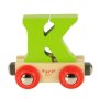 T�gbokstav i tr� - Diverse f�rger - Bokstav: K