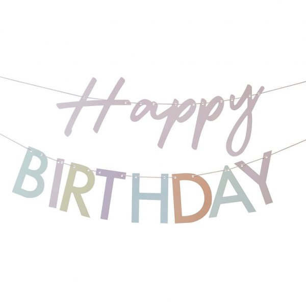 Backdrop - Happy Birthday - Mix it up/Pastel Backdrop - Happy Birthday - Mix it up/Pastel
