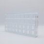 Pralinform - CW1676 Kub med tr��dring - 2,2 cm - Chocolate World
