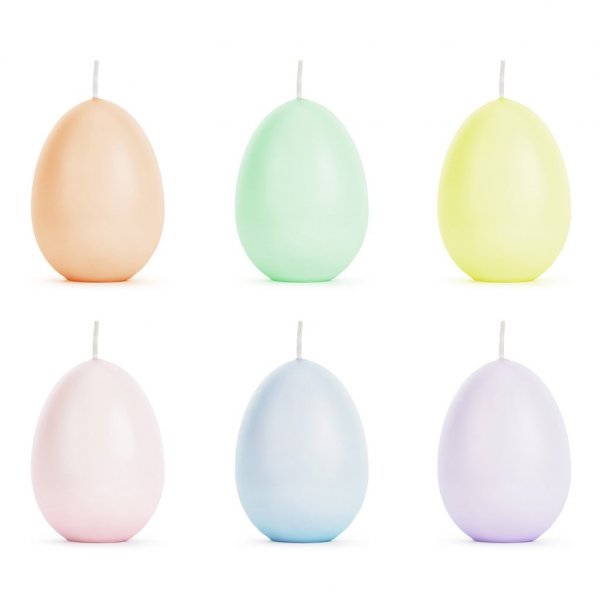 Ljus - gg - Pastellmix - 6-pack