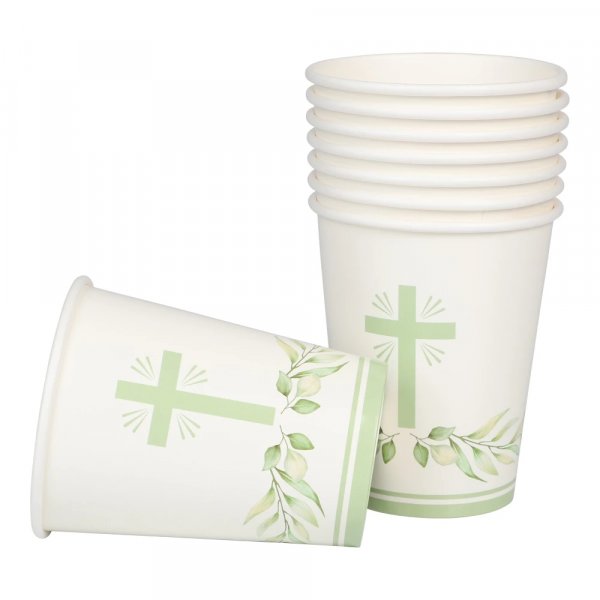 Pappmuggar - Kors - 8-pack