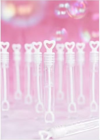 Bröllopsbubblor - Hjärtstav - 6-pack - Vit Bröllopsbubblor - Hjärtstav - 6-pack - Vit