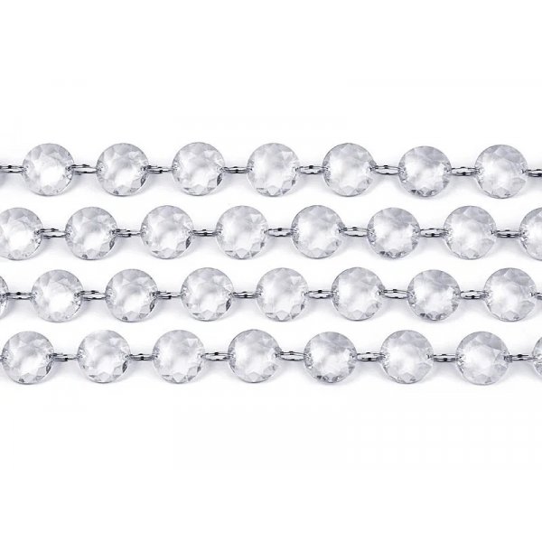 Kristallgirlang - Färglös - 1 meter - Kulor 18 mm Kristallgirlang - Färglös - 1 meter - Kulor 18 mm