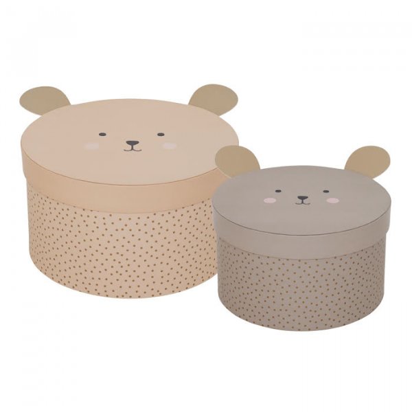 Frvaringsaskar - Teddy - 2-pack