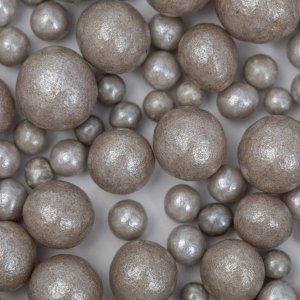 Sockerp�rlor - Sivler - Mixade storlekar - PME - 74 g