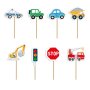 Cake picks - Stadens trafik - 8-pack Cake picks - Stadens trafik - 8-pack