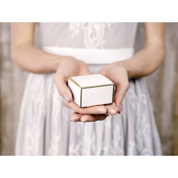 Presentask - 10-pack - Guldkant Presentask - 10-pack - Guldkant