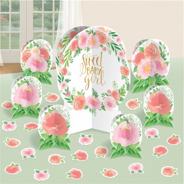 Bordsdekorationskit - Floral Baby