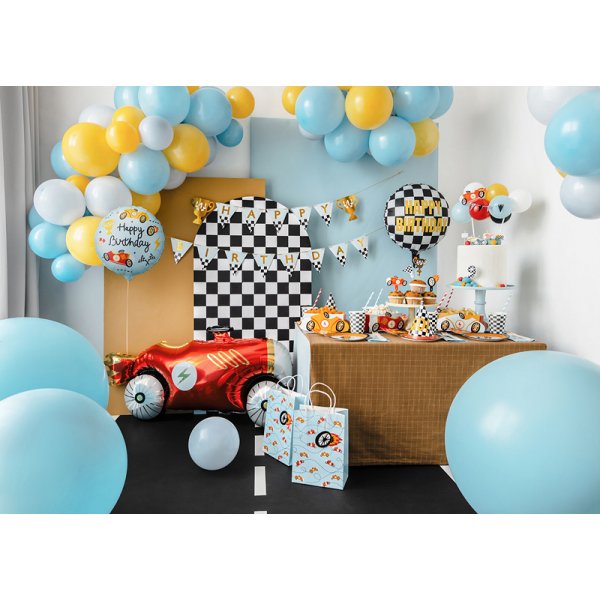 Folieballong rund Happy Birthday - Mix