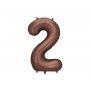 Sifferballong - Mocca - 86 cm  - Siffra: 2