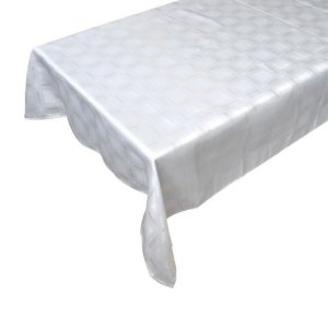Bordsduk Damask Vit