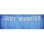 Vimpel - Just Married - Silverglitter