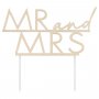 Cake Topper - Gold - Mr & Mrs - Akryl Cake Topper - Gold - Mr & Mrs - Akryl