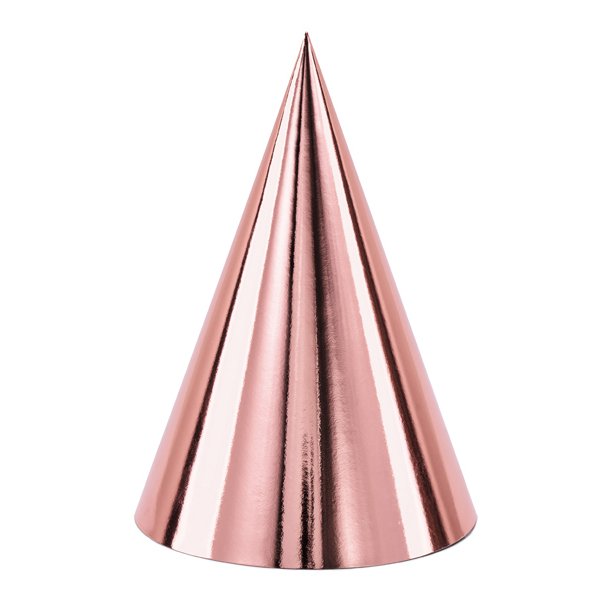 Partyhattar - Metallic - Roséguld - 6-pack Partyhattar - Metallic - Roséguld - 6-pack