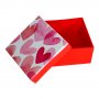 Presentask - Alla hj�rtans dag - Rosa/r�d - 10x10 cm