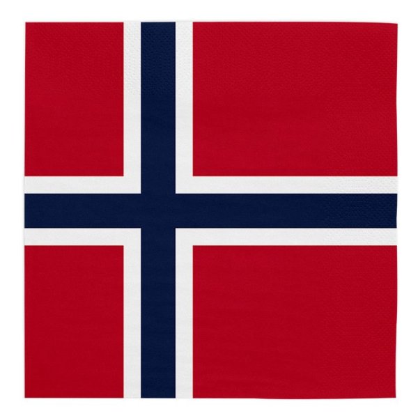 Servetter - Norge - 33x33 cm - 20-pack Servetter - Norge - 33x33 cm - 20-pack
