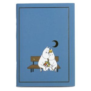 Anteckningsbok -M�rkbl�, Mumin & Snorkfr�ken - A6