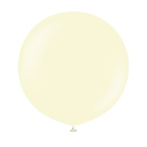 Ballonger enf�rgade - Premium 60 cm - Pale Yellow - 2-pack