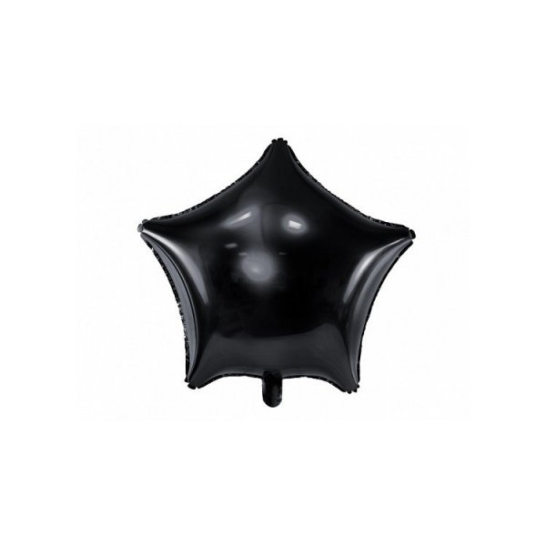 Folieballong Stj�rna Svart