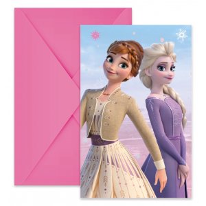 Inbjudningskort - Frozen 2 Wind Spirit - 6-pack