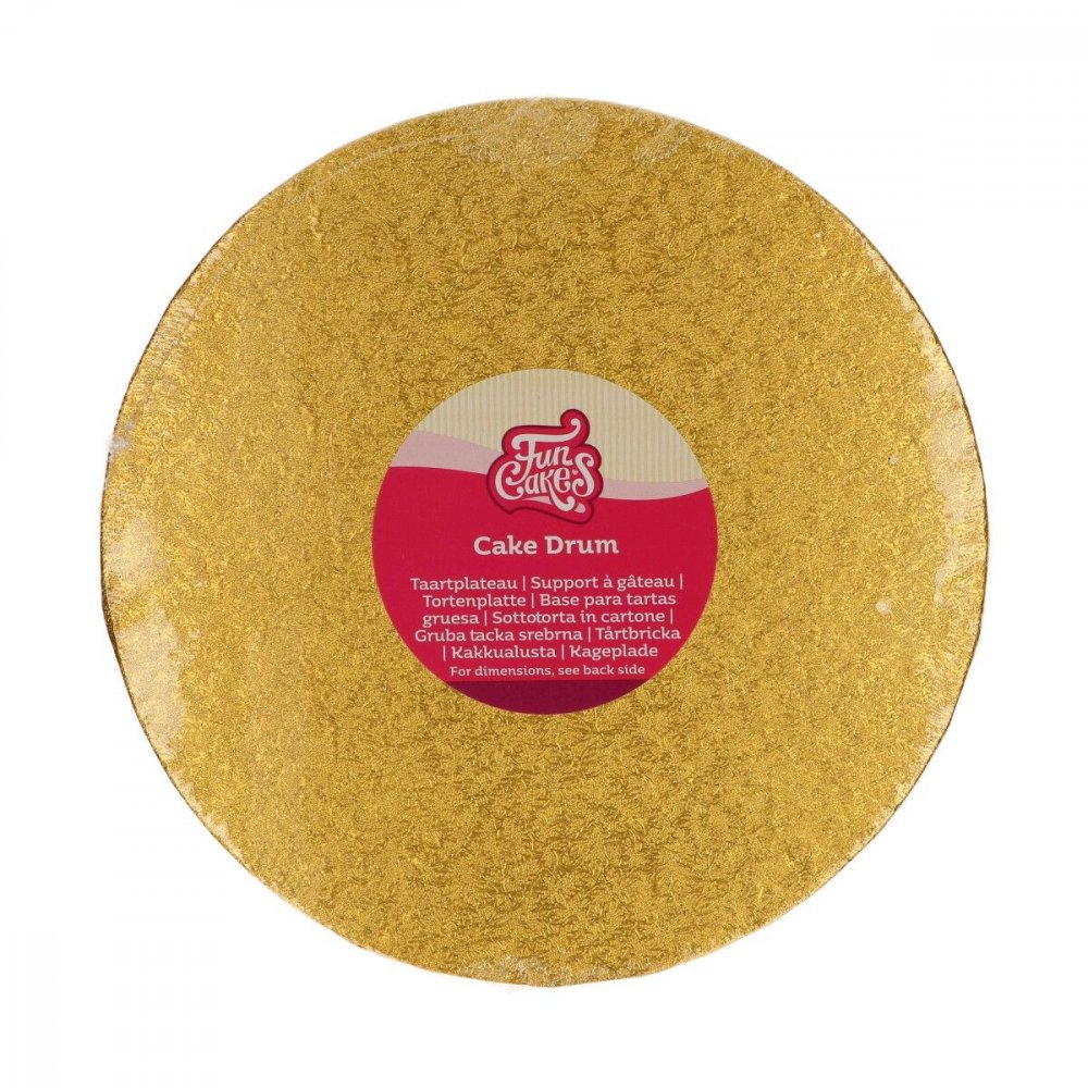 Tårtbricka Guld, 25cm – Fyndhörnan