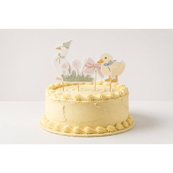 Cake picks - Birthday Duck - Lavenders Blue - 4-pack