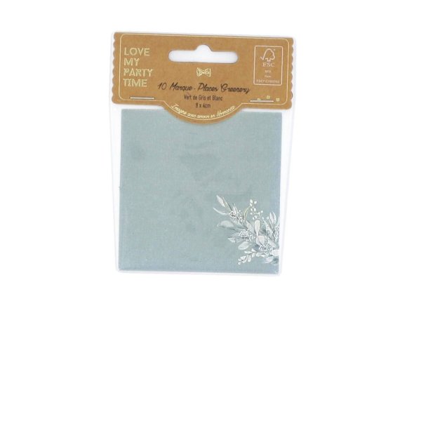 Placeringskort - Blommor - 10-pack