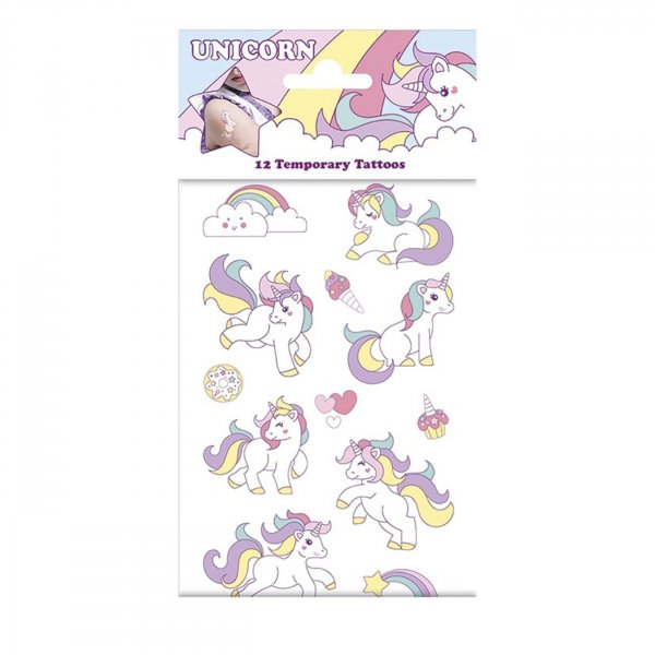 Tatueringar - Unicorn/enh�rningar - 12 st tatueringar