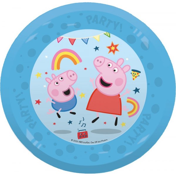 �teranv�ndbara plasttallrikar - Greta Gris - 4-pack