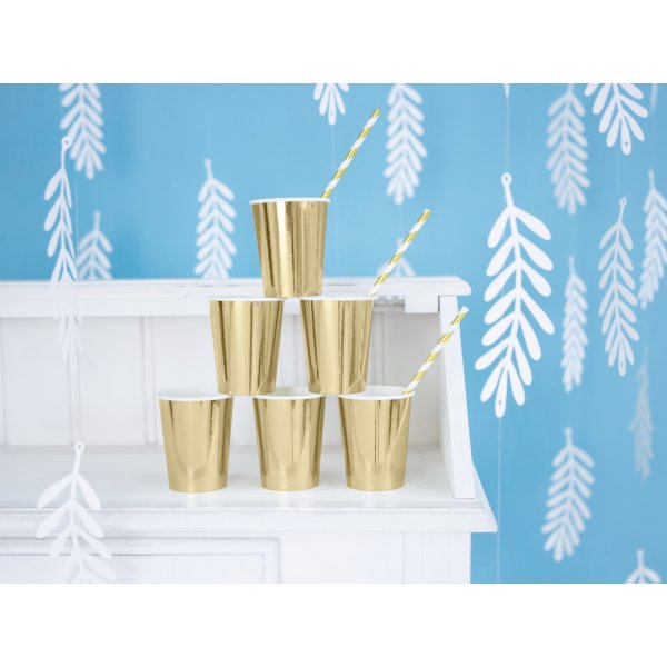 Pappmuggar - Metallic - Guld - 6-pack Pappmuggar - Metallic - Guld - 6-pack