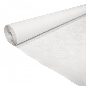 Bordsduk - Papper - Vit - 119 cm bred - 100 meter