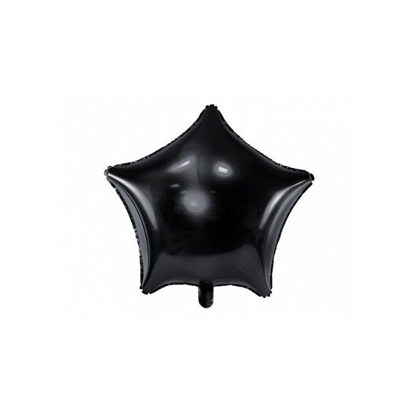 Folieballong Stj�rna Svart