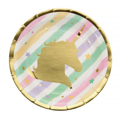 Desserttallrikar - Unicorn Sparkle - 8-pack