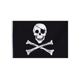 Flagga - Pirate Party - 90 x 150 cm