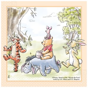 Servetter Nalle Puh - 20-pack - 33x33 cm