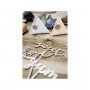 Cupcake Topper Love Silver 6-pack