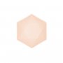 Sk�lar aprikos Hexagon, Vert Decor