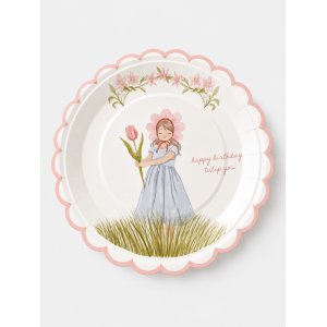 Papptallrikar - Garden Party - Lavenders Blue - 22 cm - 8-pack
