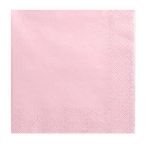 Servetter - Ljusrosa - 20-pack
