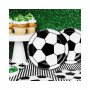 Pappersassietter Fotboll Svart/vit