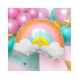Folieballong Regnb�ge Pastell