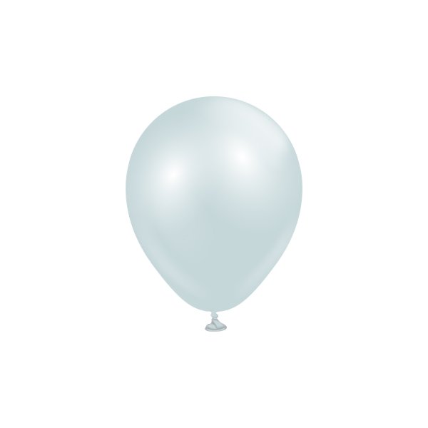 Miniballonger enf�rgade - Premium 13 cm - Aura Ice Blue - 25-pack