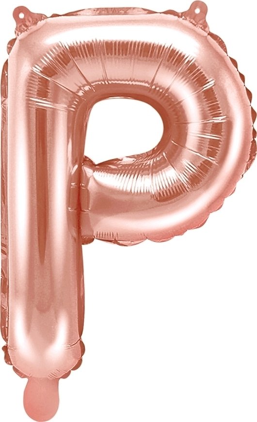 Bokstavsballonger – Roséguld – 35 cm – Bokstav: P – Bokstavsballonger, Ballonger