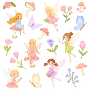 Tatueringar- Fairy / Älva - 20 st Tatueringar- Fairy / Älva - 20 st