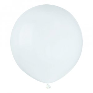 Runda ballonger - Vita - 48 cm - 10-pack