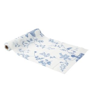 Bordsl�pare i tyg - Bl� - 28 cm x 3 m