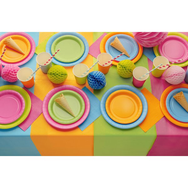 Papptallrikar - Ljusorange