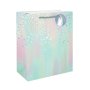 Presentp�sar/Goodie bags- Pastell Stars & Moon - Mellan, 26 x 32 cm - 12-pack