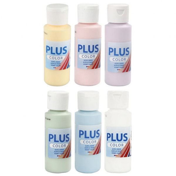 Hobbyfärg - 6-pack - Pastell Hobbyfärg - 6-pack - Pastell