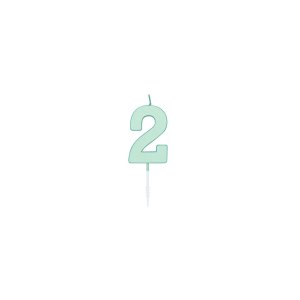 T�rtljus - Pastell Mint - 4,5 cm